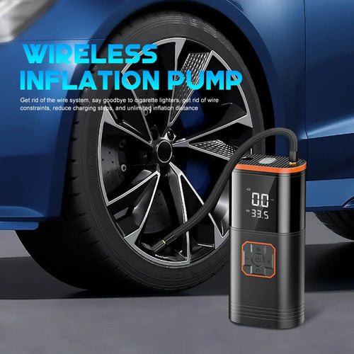 2-in-1 Portable Tire Inflator & Car Battery Charger – 150 PSI Air Compressor for Cars, SUVs & Trucks
