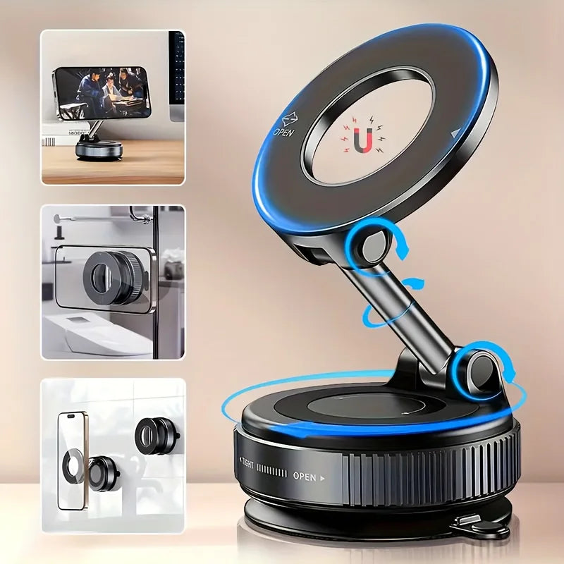 NexaGoods Magnetic Car Phone Holder – 360° Adjustable Foldable Mount